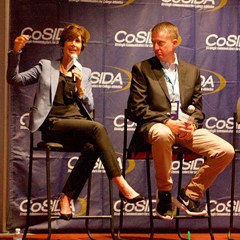 Patti Phillips, CEO of Women's Leaders, and Greg Byrne, AD at Alabama, discuss how to inspire your team with SIDEARM Leadership Forum attendees.